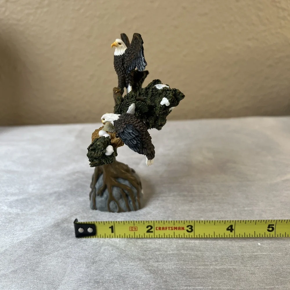 Vintage 2001 Department 56 BALD EAGLE NESTING SNOW VILLAGE CHRISTMAS #52972
